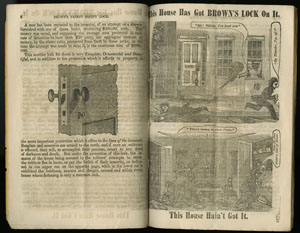 Ephraim Brown. Take Care! One City Reported 80 Burglaries in 20 Days! [Lowell, Mass., 1857].